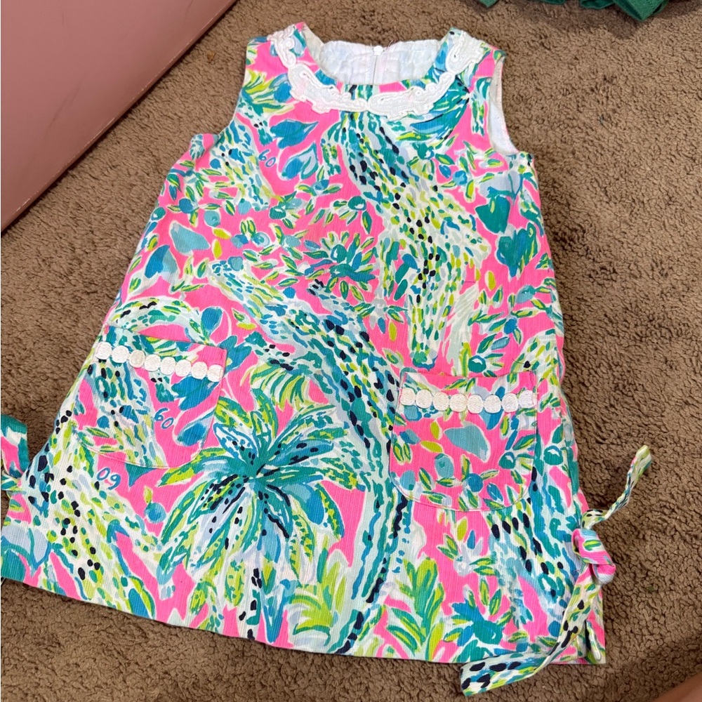 Lilly Pulitzer Pink and Green Casual Dress
